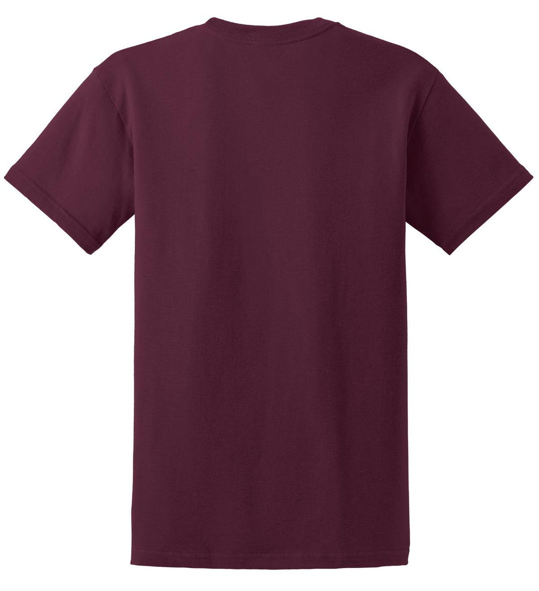 Rear View of Maroon Gildan - Ultra Cotton 100% US Cotton T-Shirt. 2000
