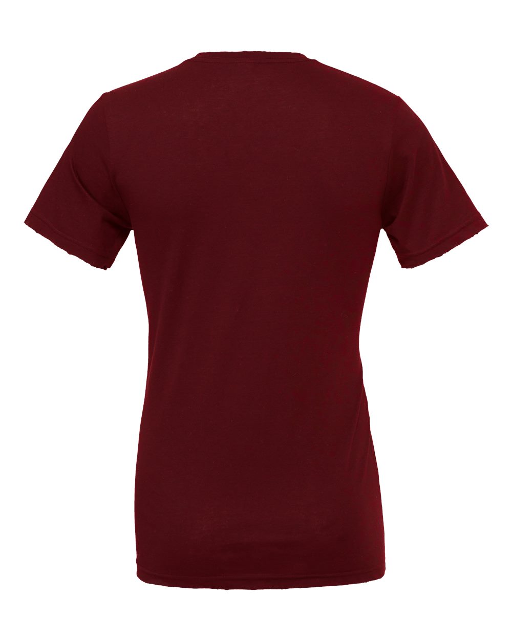 Rear View of Maroon Jersey Tee - 3001