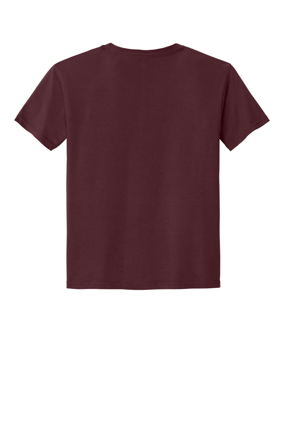 Rear View of Maroon Jerzees Classics Youth Cotton T-Shirt 363Y