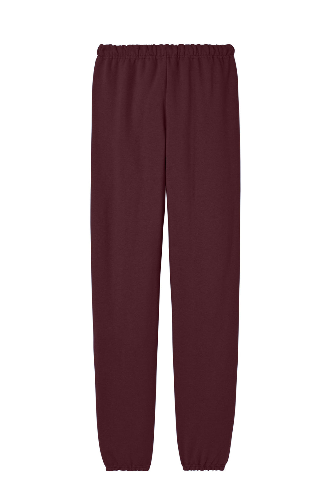 Rear View of Maroon Jerzees - NuBlend Sweatpant. 973M