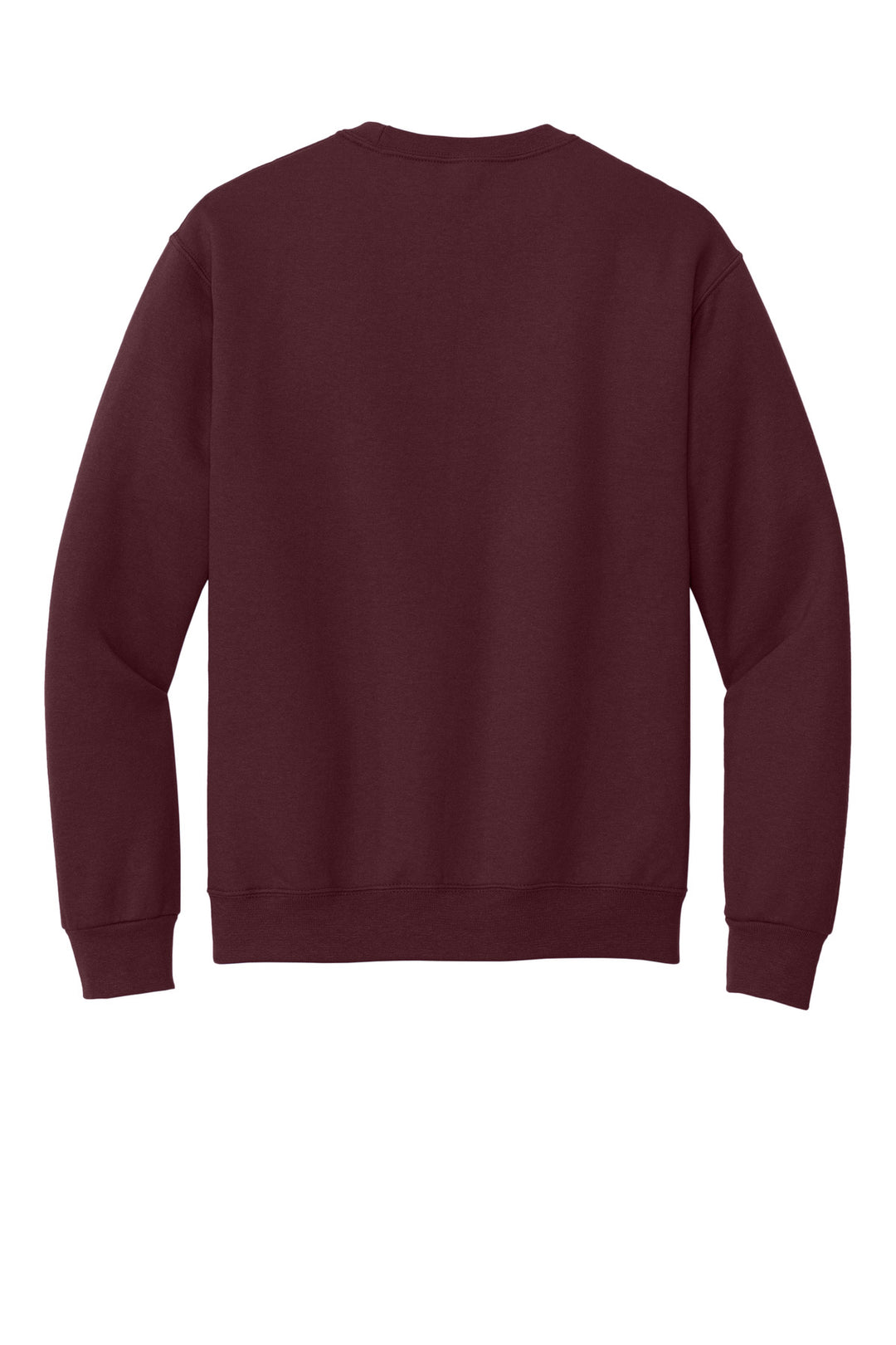 Rear View of Maroon Jerzees Super Sweats NuBlend - Crewneck Sweatshirt. 4662M