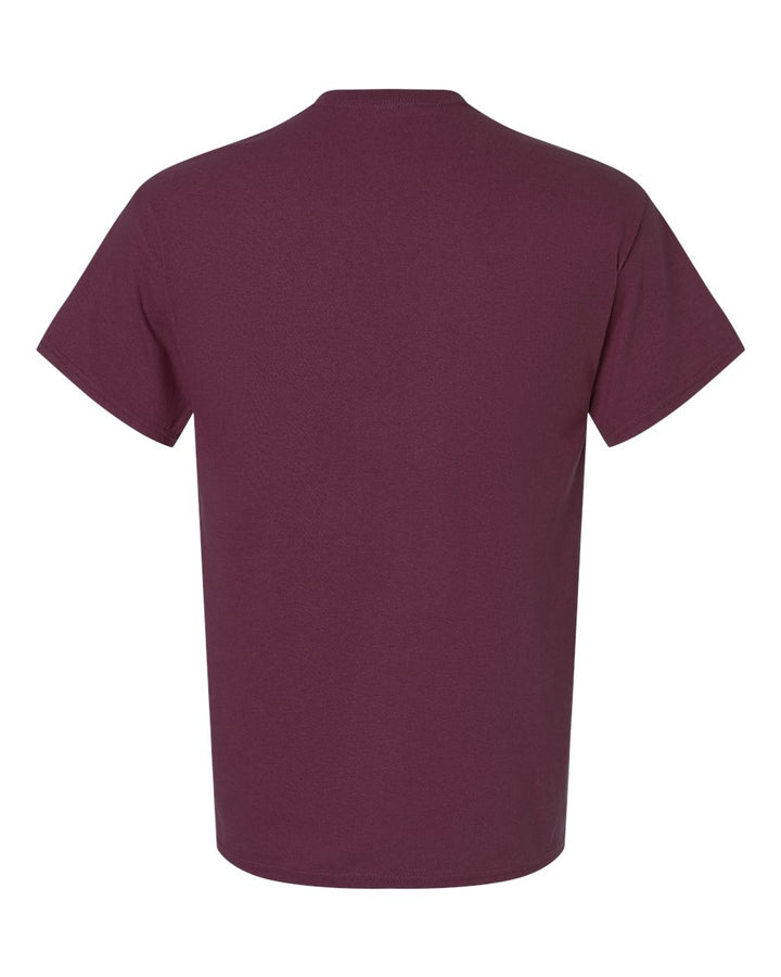 Rear View of Maroon Ultra Cotton® T-Shirt - 2000