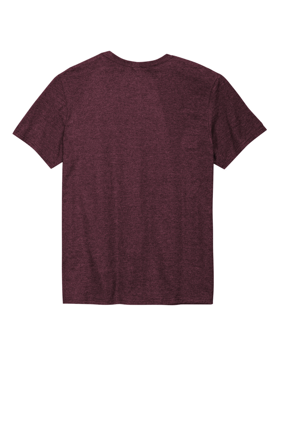 Rear View of MaroonHthr Jerzees Premium Blend Ring Spun T-Shirt 560M