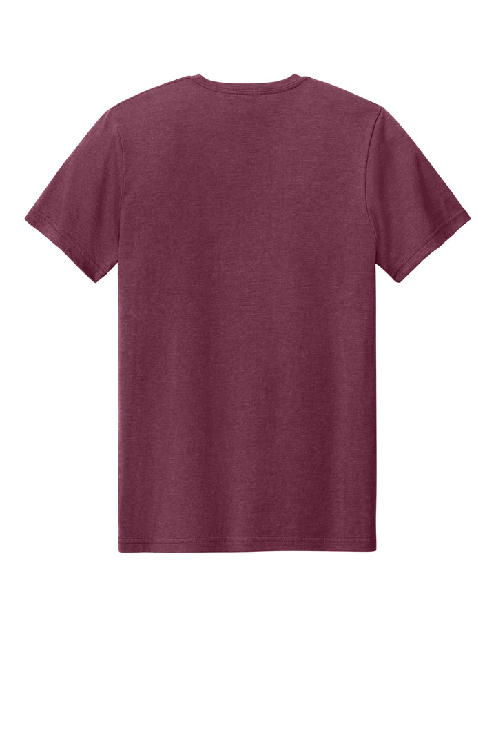 Rear View of MaroonMist Gildan Softstyle CVC Tee 64000CVC