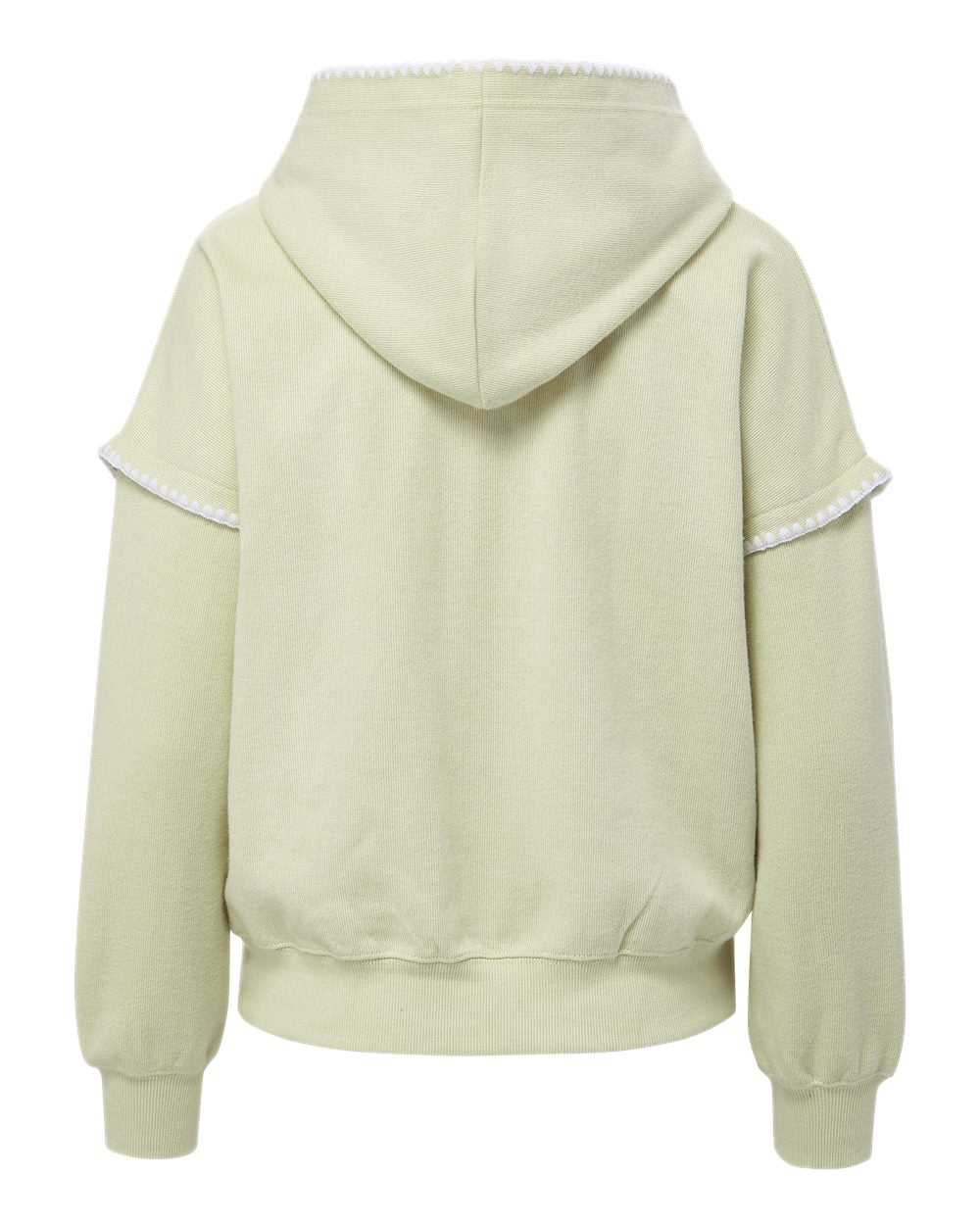 Rear View of Matcha Women's Mood & Vibe™ Teegan Crafty Hooded Sweatshirt - W25115
