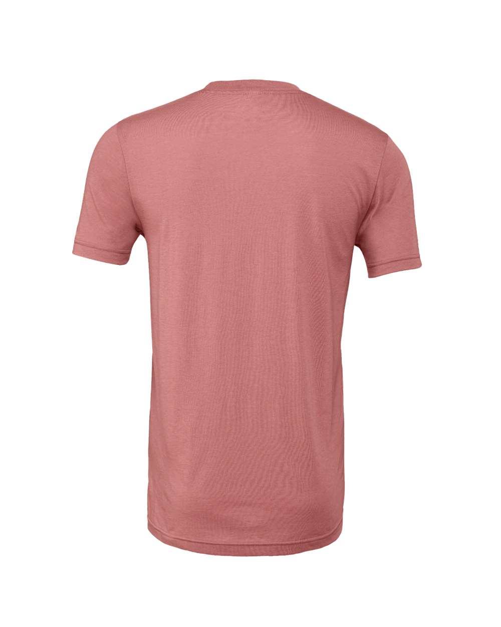 Rear View of Mauve Triblend Triblend Tee - 3413
