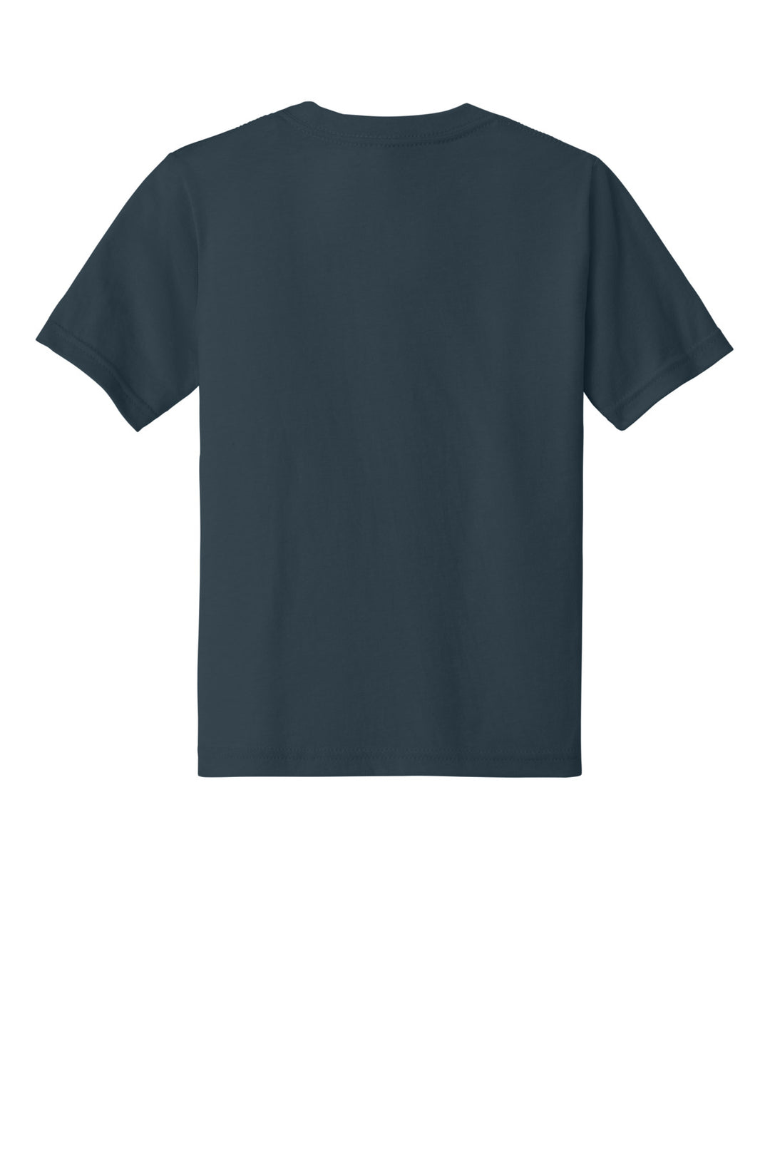 Rear View of MdntNavy Next Level Apparel Youth CVC Tee NL3312