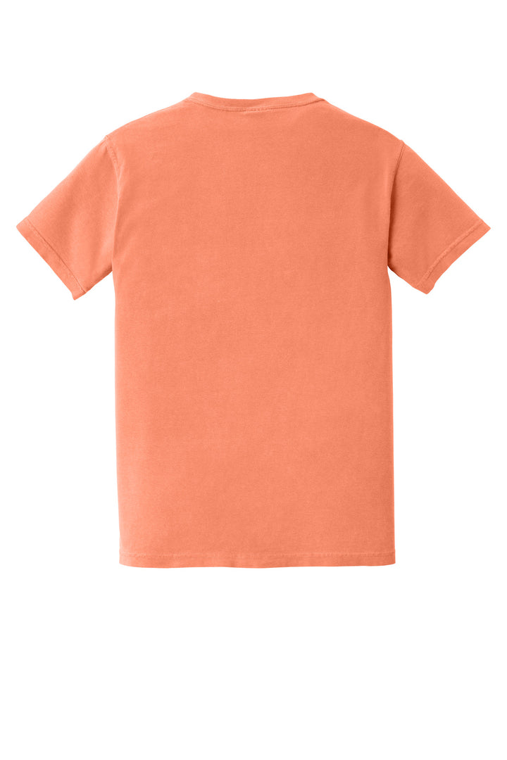 Rear View of Melon COMFORT COLORS Heavyweight Ring Spun Pocket Tee. 6030