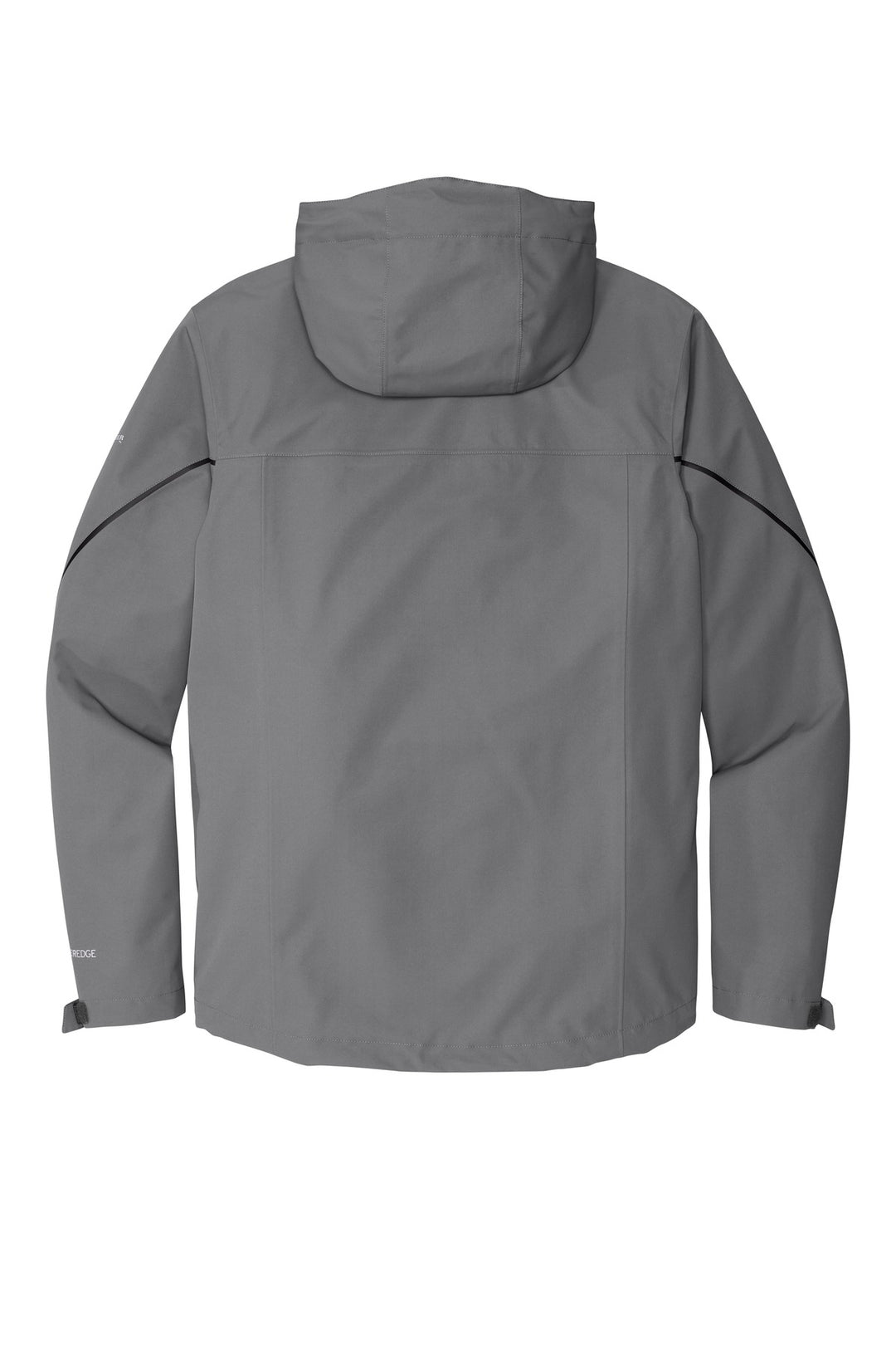 Rear View of Metal Grey Eddie Bauer WeatherEdge Plus 3-in-1 Jacket. EB556