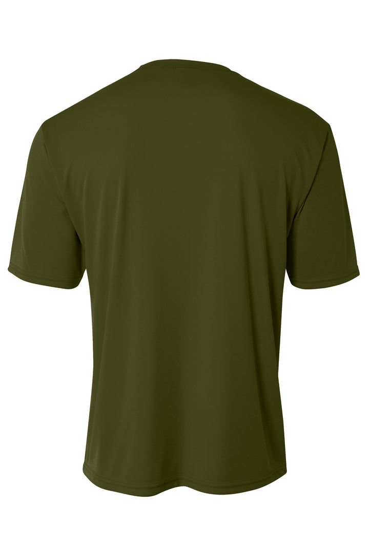 Rear View of MilGreen A4 Cooling Performance Short Sleeve Tee A4N3142