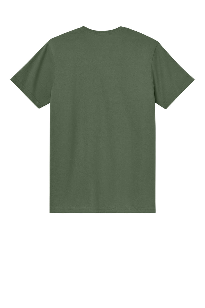 Rear View of MilGreen Gildan Light Cotton Tee 3000