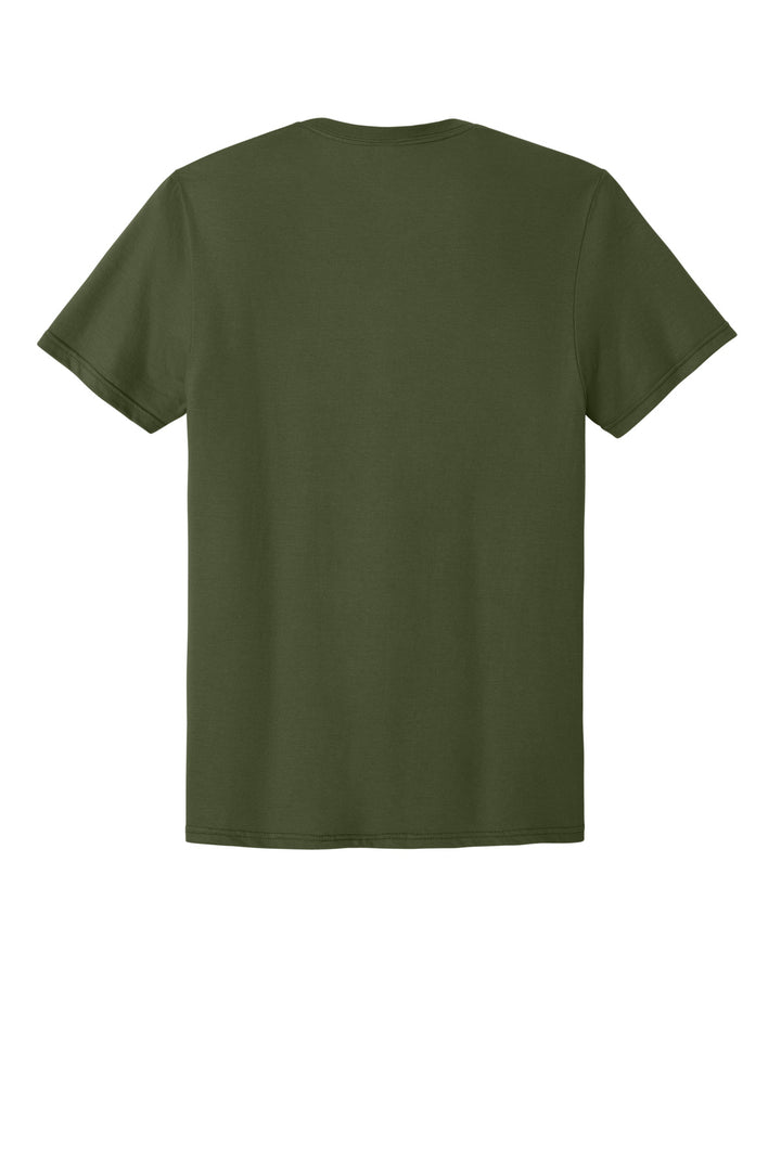 Rear View of MilGreen Jerzees Classics Unisex Cotton T-Shirt 363M