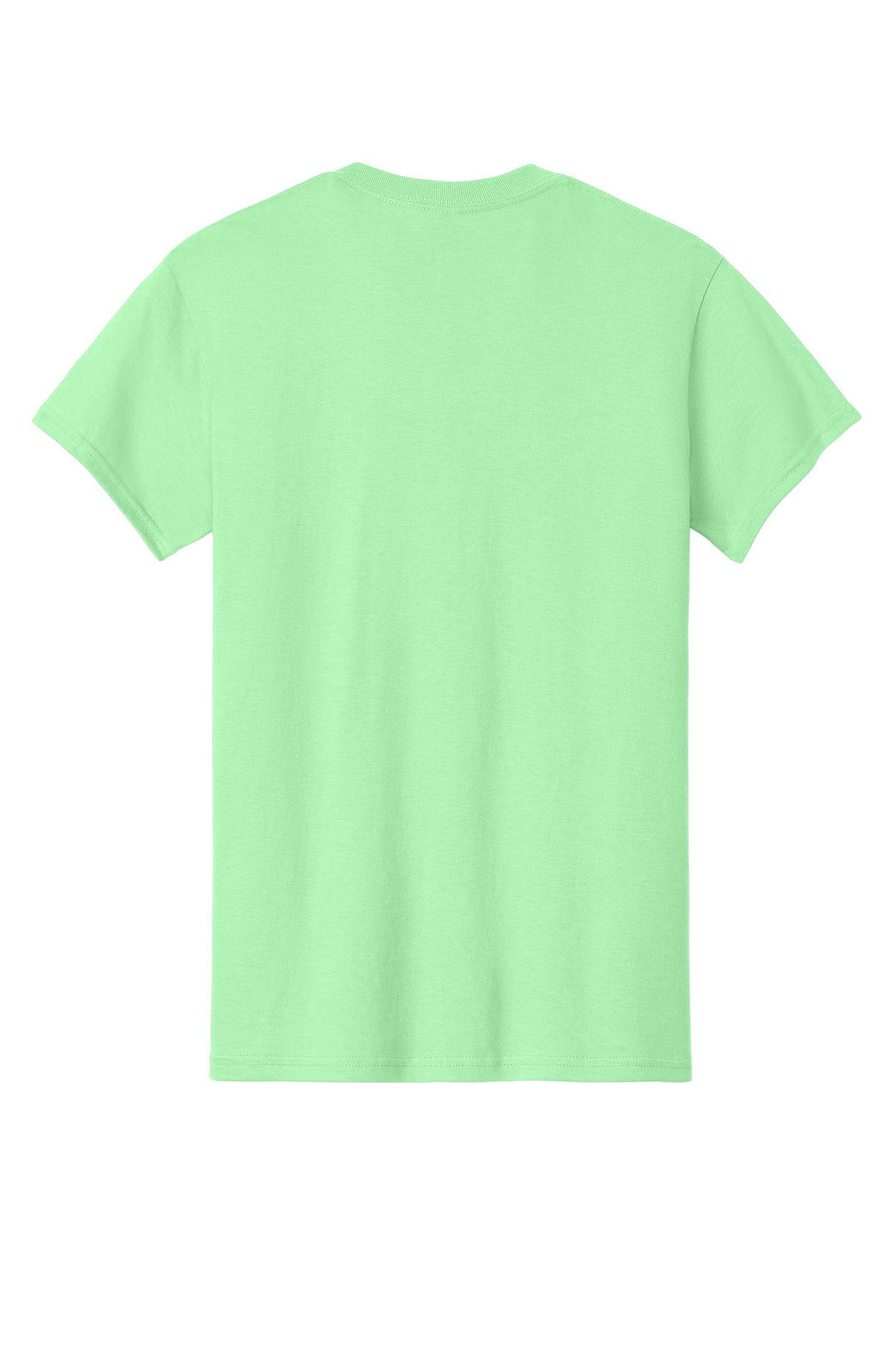 Rear View of Mint Green Gildan - Heavy Cotton 100% Cotton T-Shirt. 5000