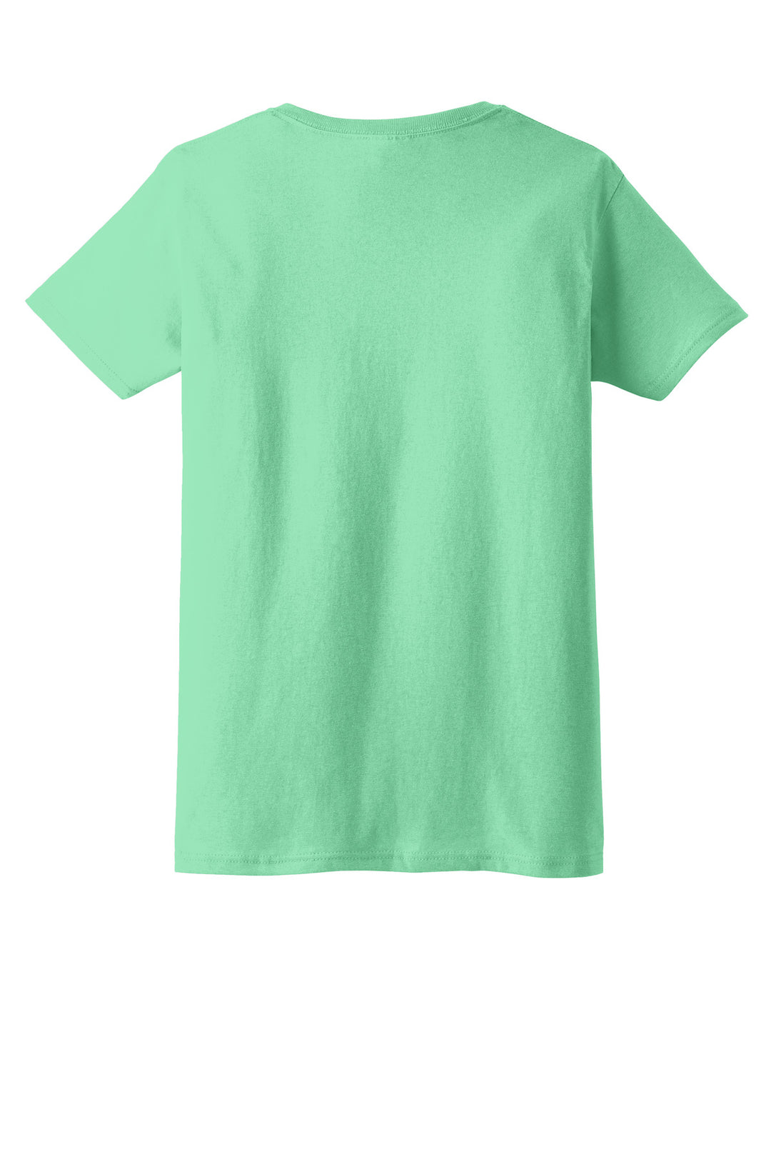 Rear View of Mint Green Gildan Women's Ultra Cotton 100% US Cotton T-Shirt. 2000L
