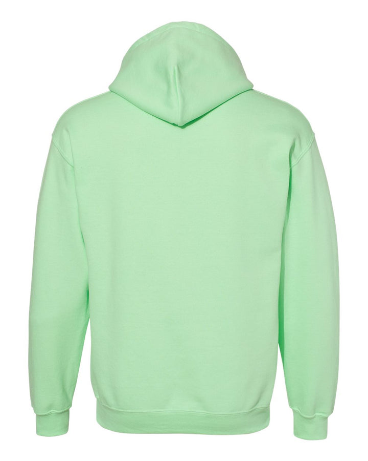 Rear View of Mint Green Heavy Blend™ Hooded Sweatshirt - 18500