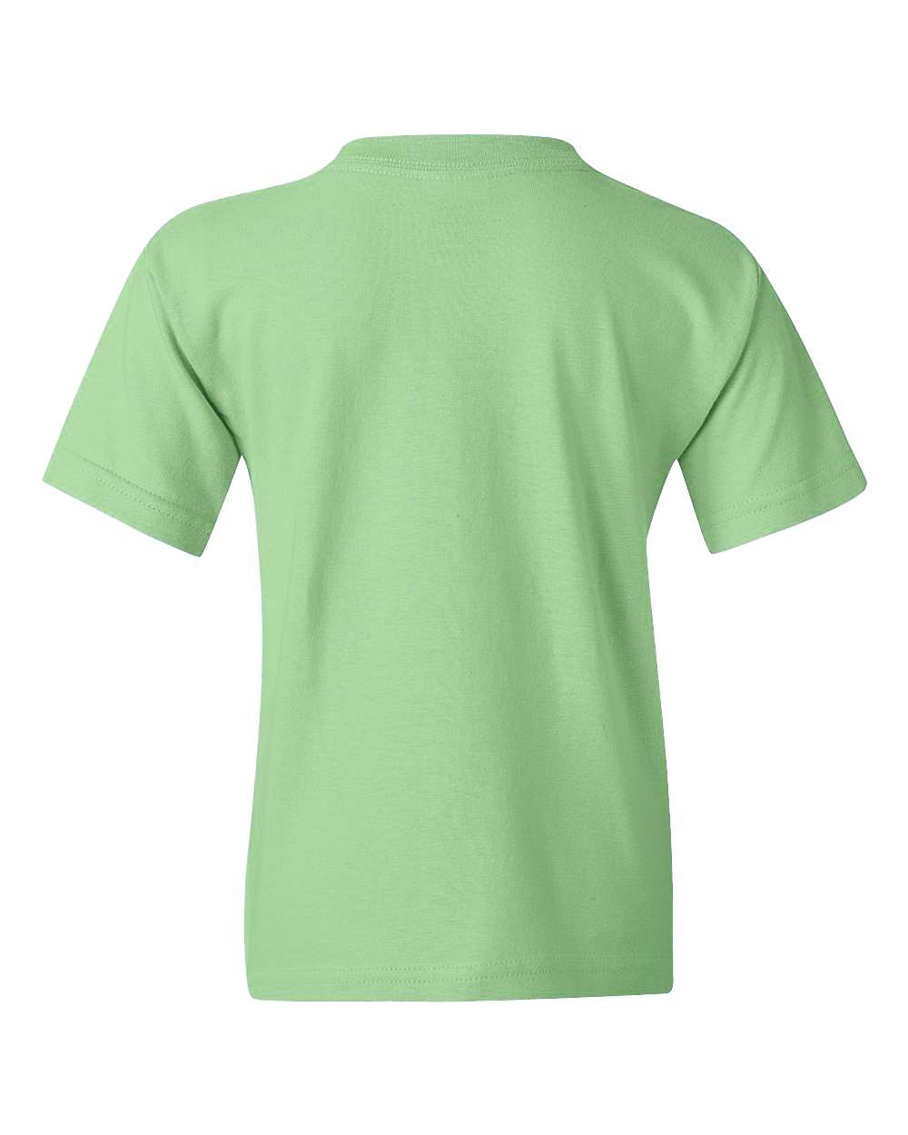 Rear View of Mint Green Heavy Cotton™ Youth T-Shirt - 5000B