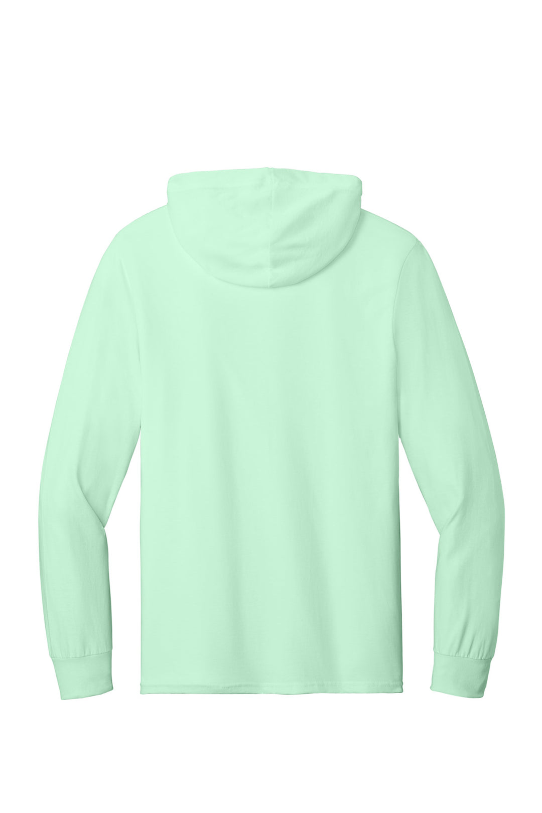 Rear View of MintToBe Jerzees Classics Unisex Cotton Long Sleeve Hooded T-Shirt 363LH