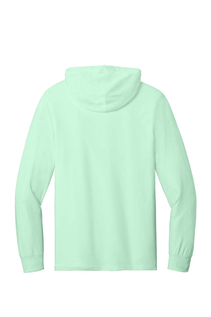Rear View of MintToBe Jerzees Classics Unisex Cotton Long Sleeve Hooded T-Shirt 363LH
