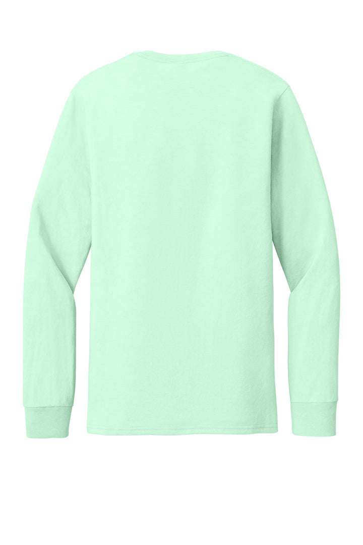 Rear View of MintToBe Jerzees Premium Blend Ring Spun Long Sleeve T-Shirt 560LS
