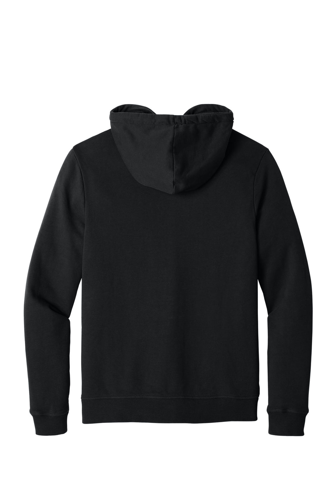 Rear View of MtoriteBlk LIMITED EDITION tentree Organic Cotton Fleece Full-Zip Hoodie TTCM4367