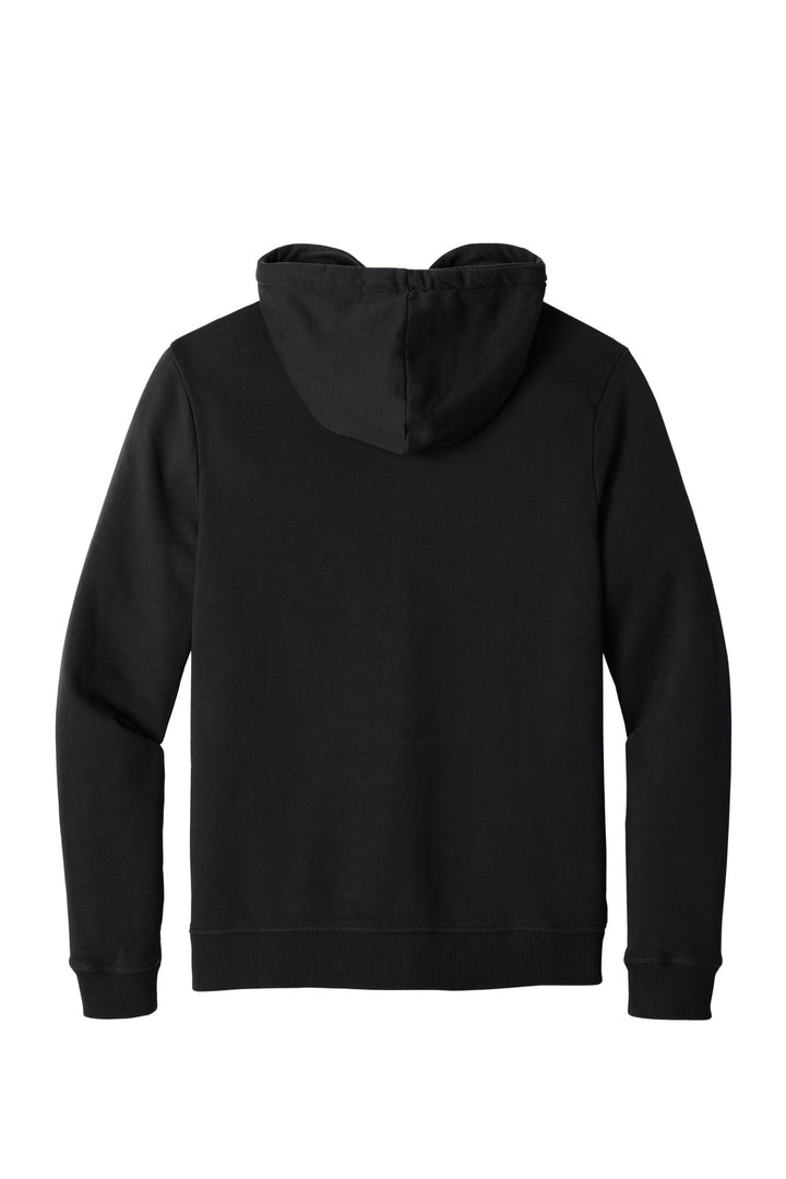 Rear View of MtoriteBlk LIMITED EDITION tentree Organic Cotton Fleece Full-Zip Hoodie TTCM4367