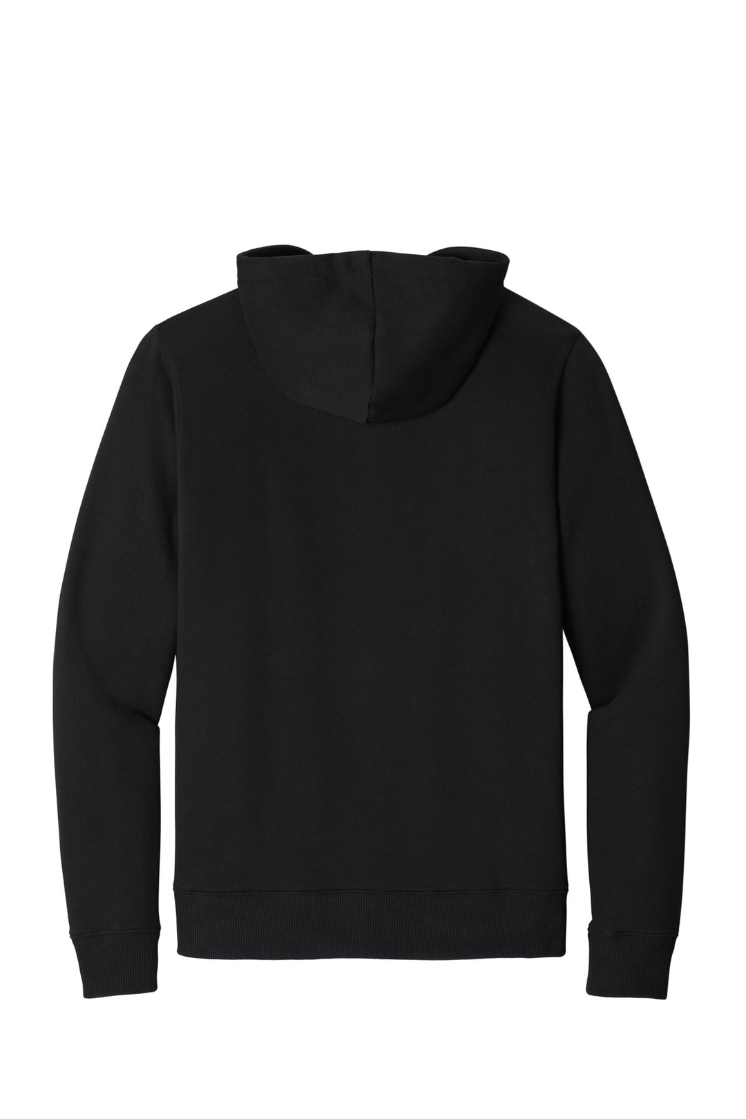 Rear View of MtoriteBlk tentree Space Dye Fleece Full-Zip Hoodie TTCM4414