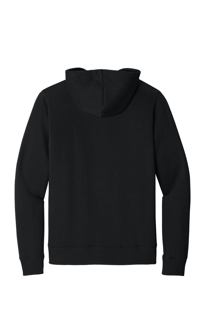 Rear View of MtoriteBlk tentree Space Dye Fleece Full-Zip Hoodie TTCM4414