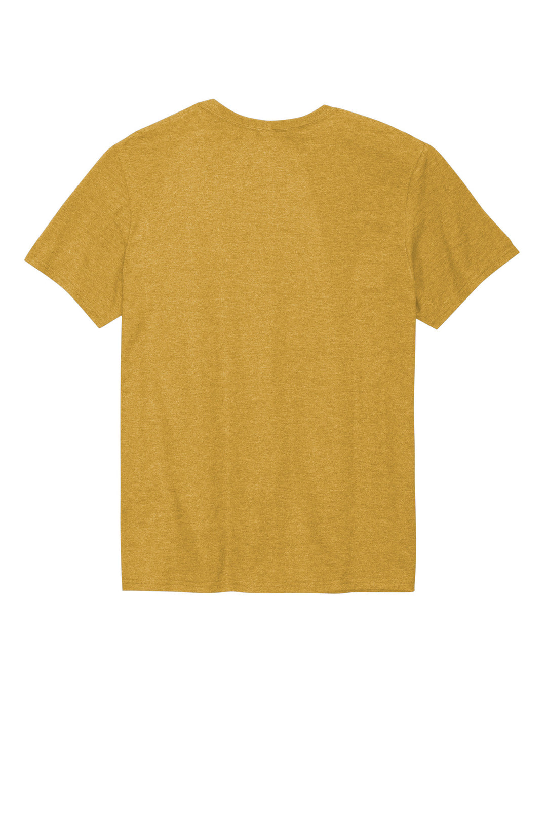 Rear View of MustardHtr Jerzees Premium Blend Ring Spun T-Shirt 560M