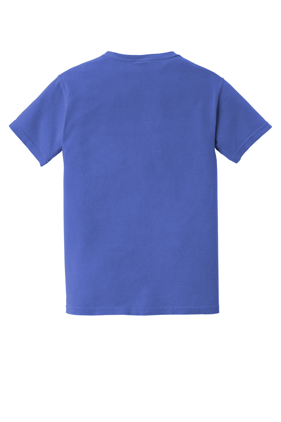 Rear View of Mystic COMFORT COLORS Heavyweight Ring Spun Pocket Tee. 6030