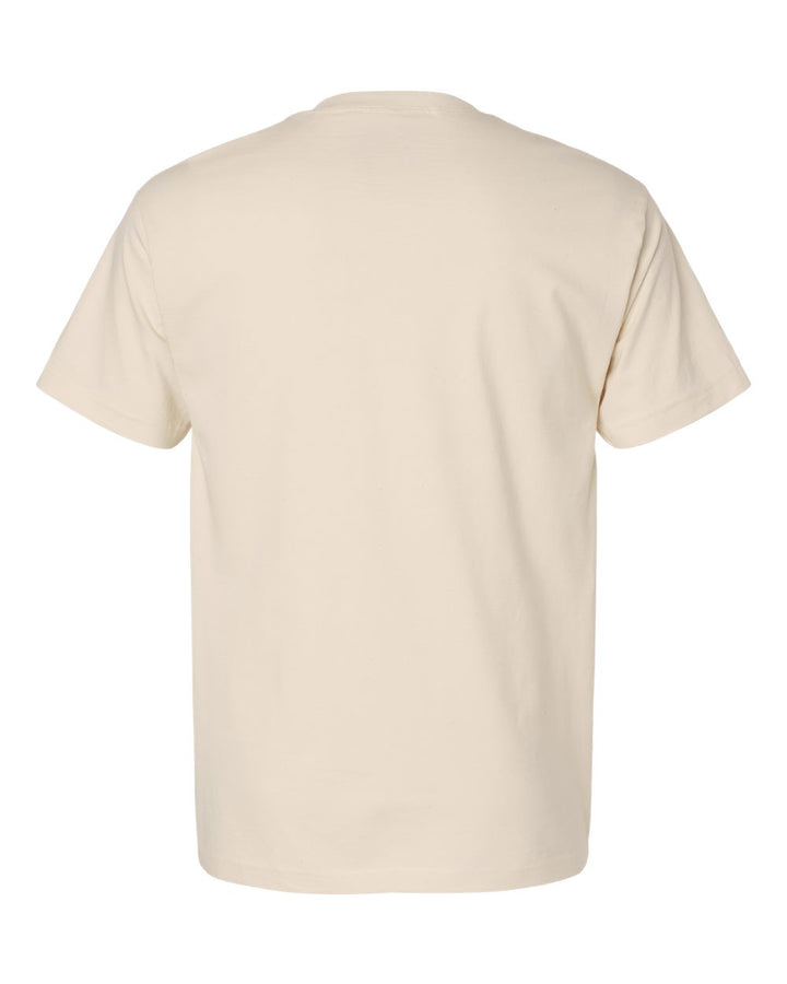 Rear View of Natural Beefy-T® T-Shirt - 5180