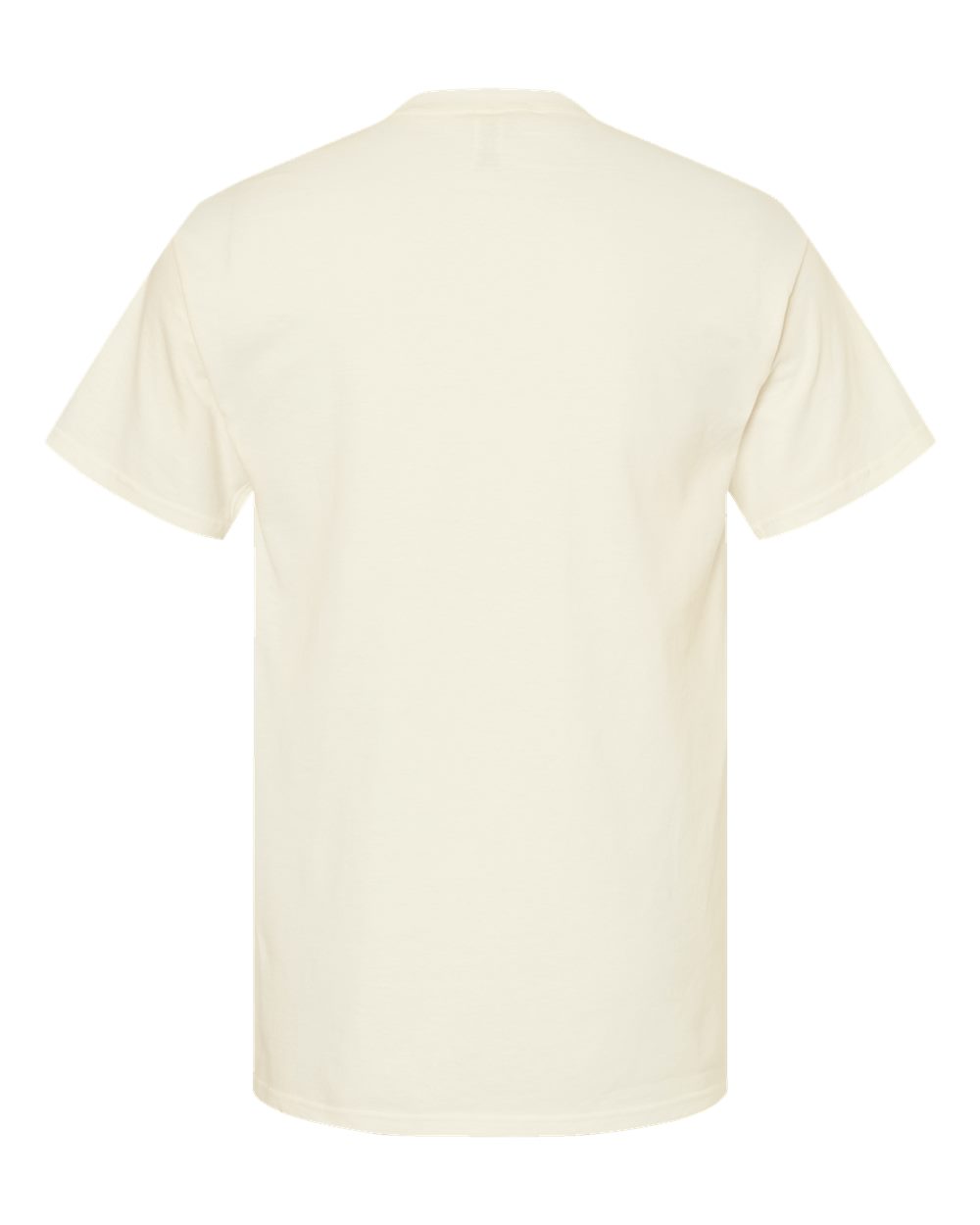Rear View of Natural Gold Soft Touch T-Shirt - 4800