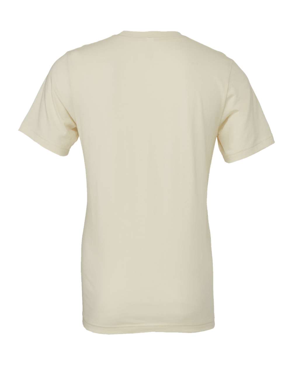 Rear View of Natural Jersey Tee - 3001