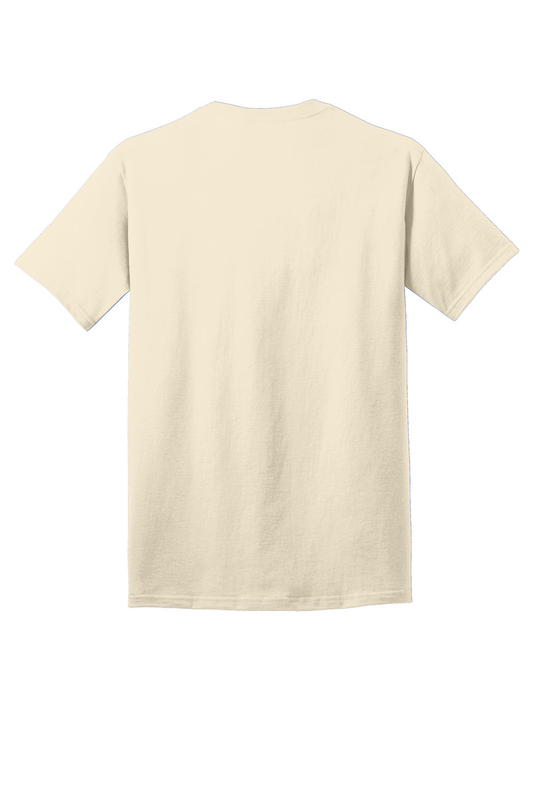 Rear View of Natural Port & Company - Core Cotton Tee. PC54