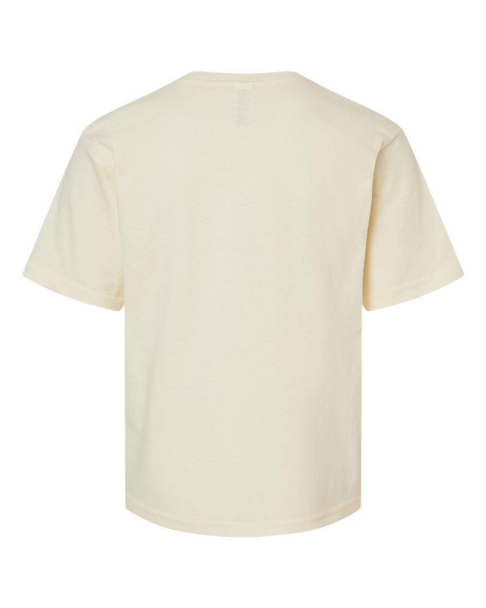Rear View of Natural Youth Gold Soft Touch T-Shirt - 4850