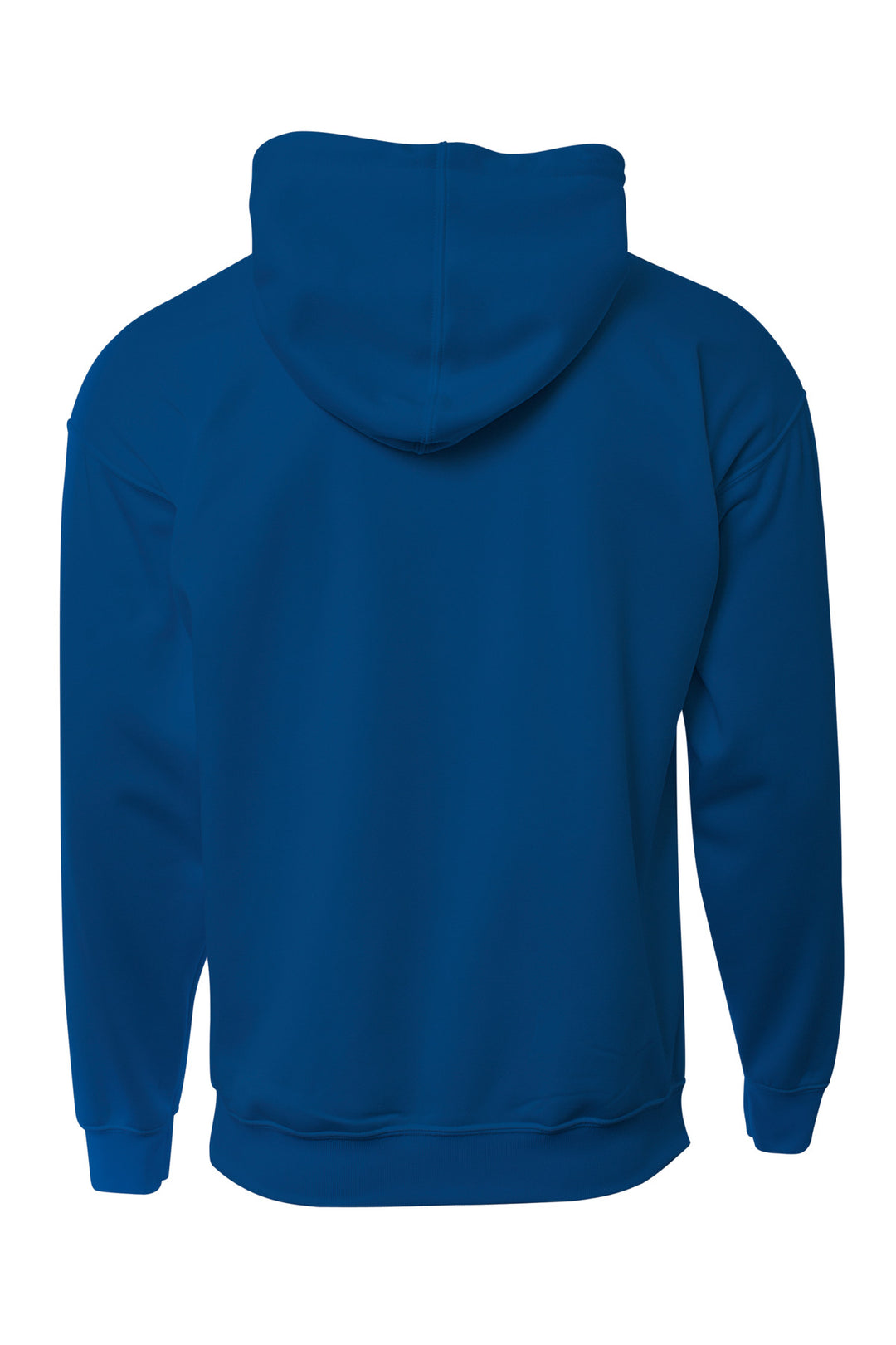 Rear View of Navy A4 Sprint Tech Fleece Hoodie A4N4279