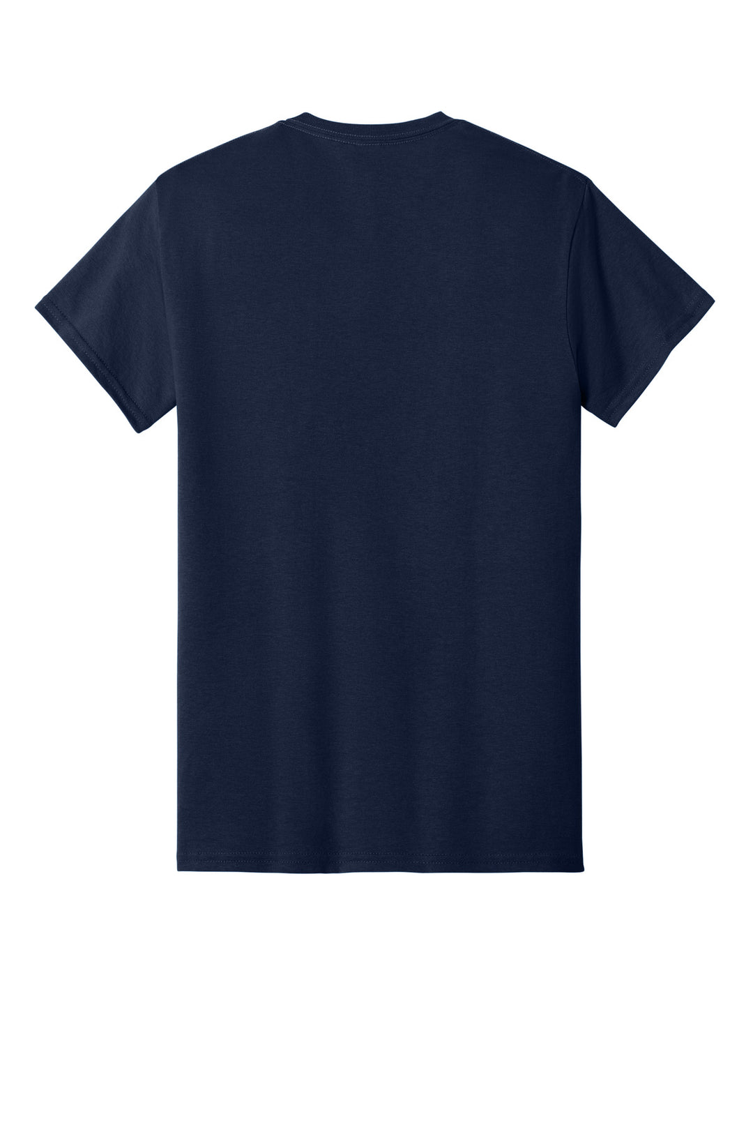 Rear View of Navy Gildan - DryBlend 50 Cotton/50 Poly Pocket T-Shirt. 8300