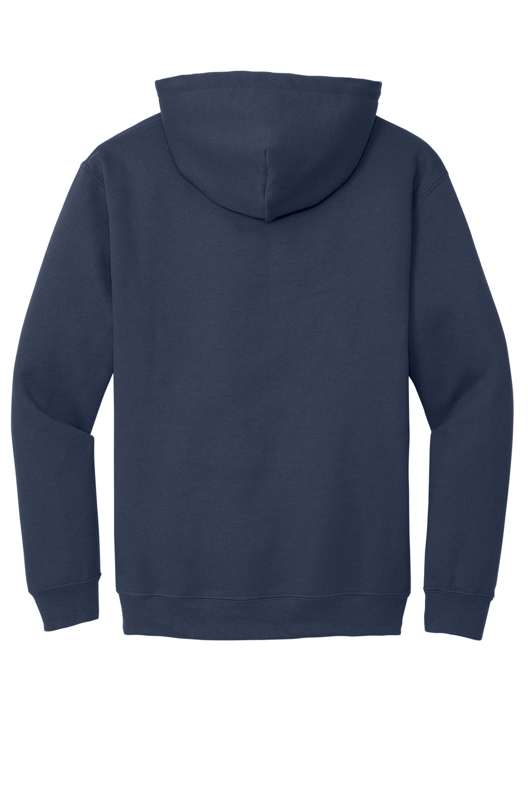 Rear View of Navy Gildan - Heavy Blend Hooded Sweatshirt. 18500