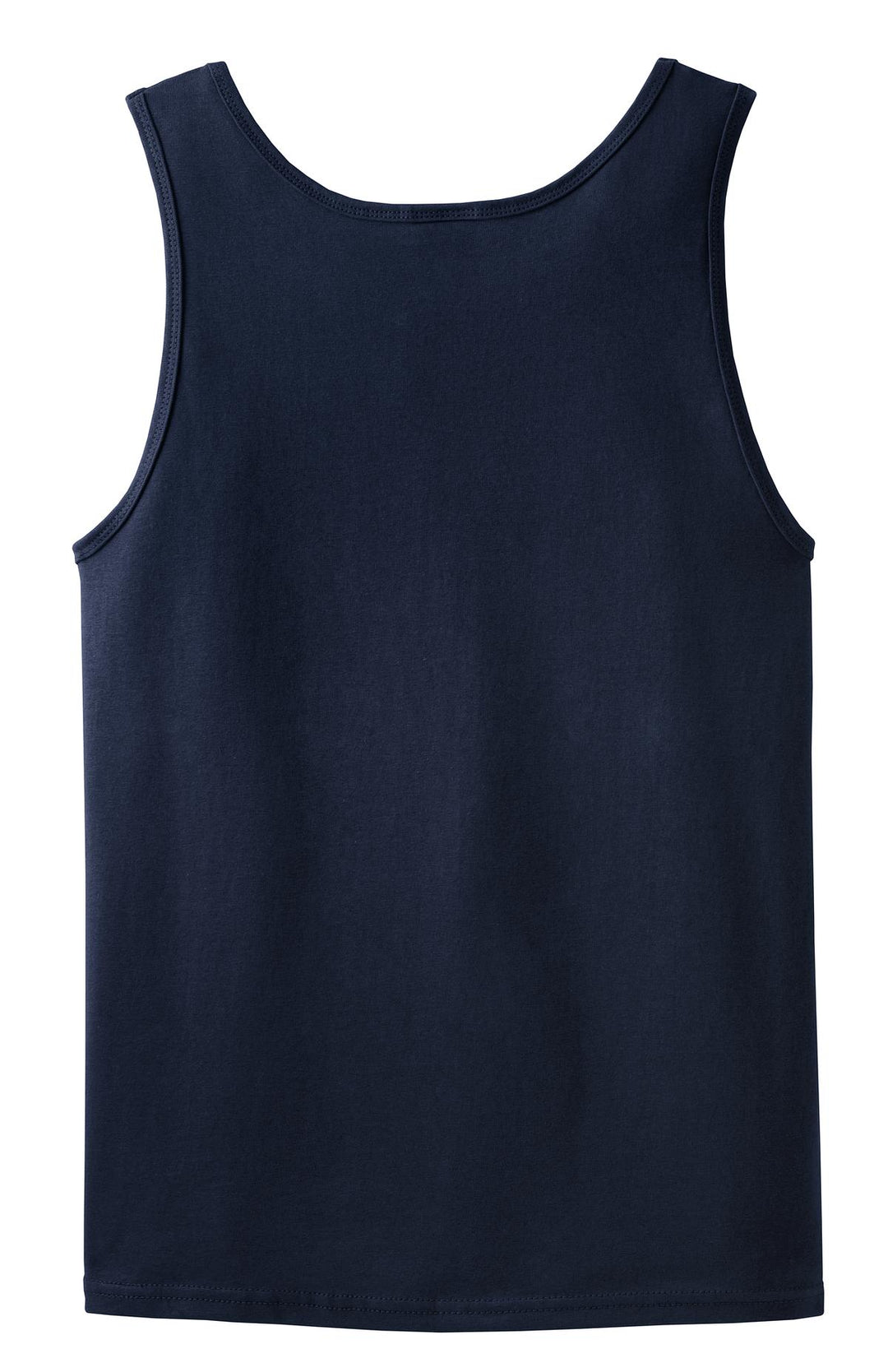 Rear View of Navy Gildan - Ultra Cotton 100% US Cotton Tank Top. 2200