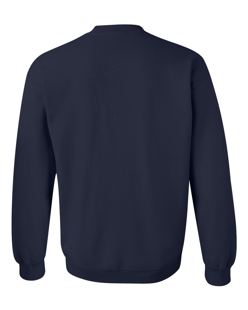 Rear View of Navy Heavy Blend™ Crewneck Sweatshirt - 18000