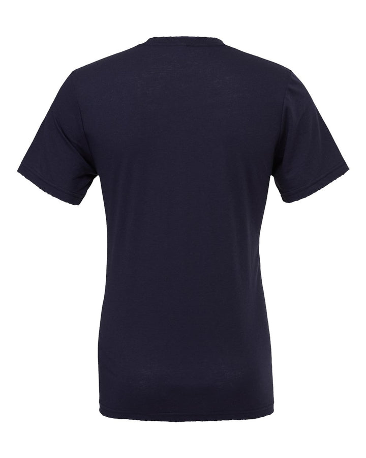 Rear View of Navy Jersey Tee - 3001