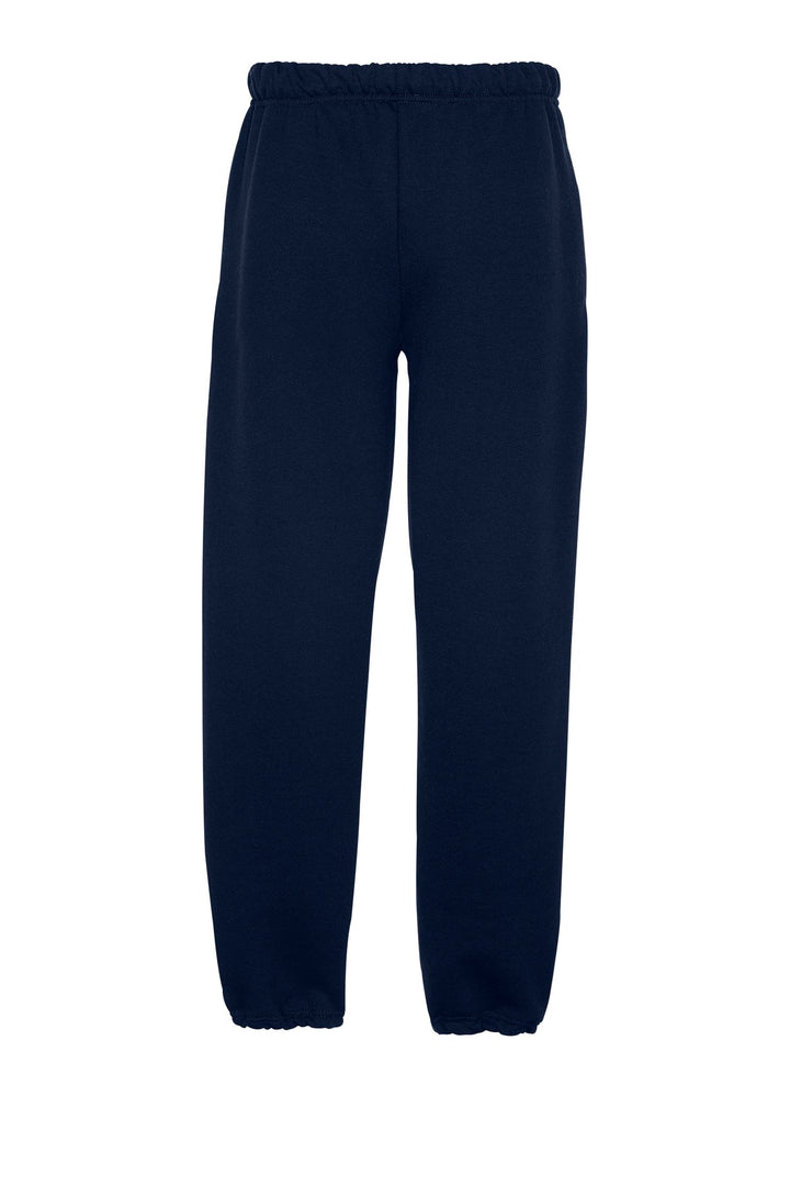 Rear View of Navy Jerzees Super Sweats NuBlend - Sweatpant with Pockets. 4850MP