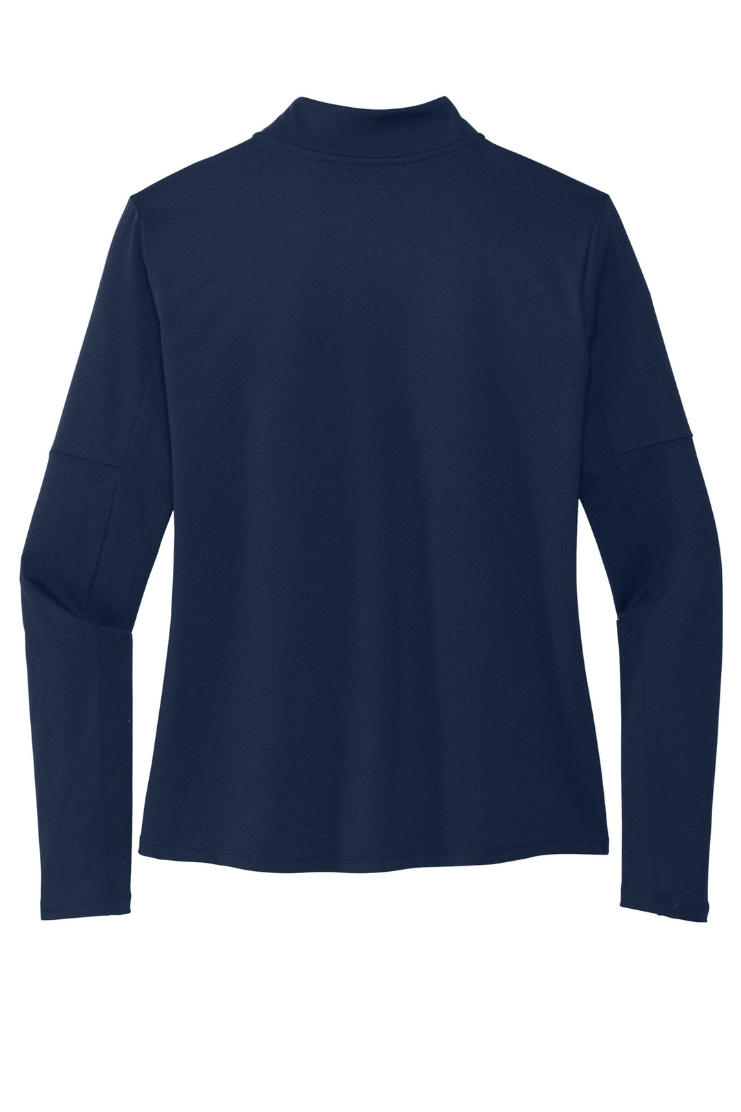 Rear View of Navy Nike Women's Dri-FIT Element 1/2-Zip Top NKDH4951