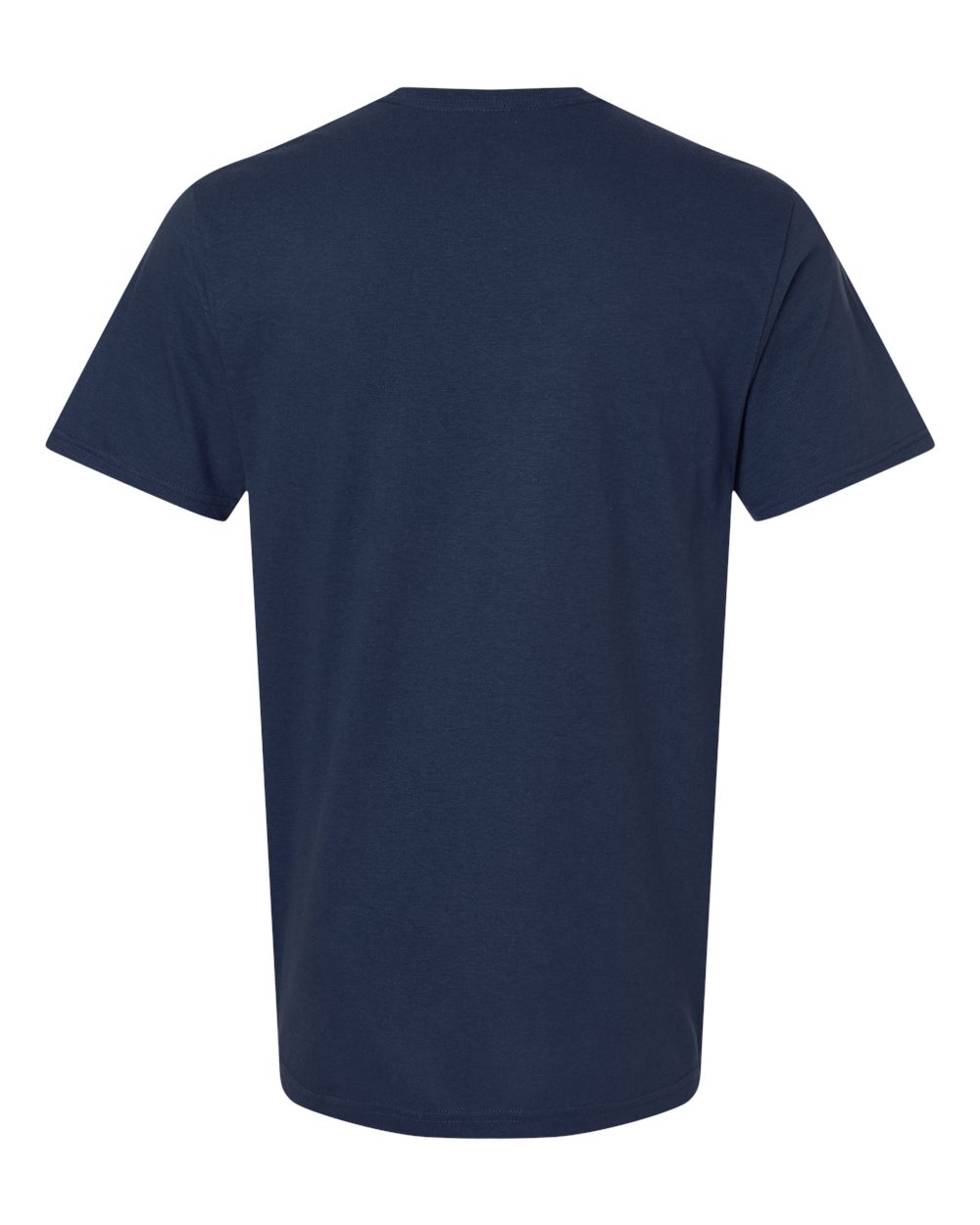 Rear View of Navy Softstyle® T-Shirt - 64000