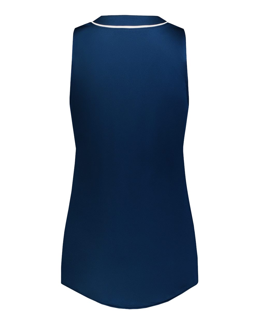 Rear View of Navy/ White Women's Cutter Jersey - 6913