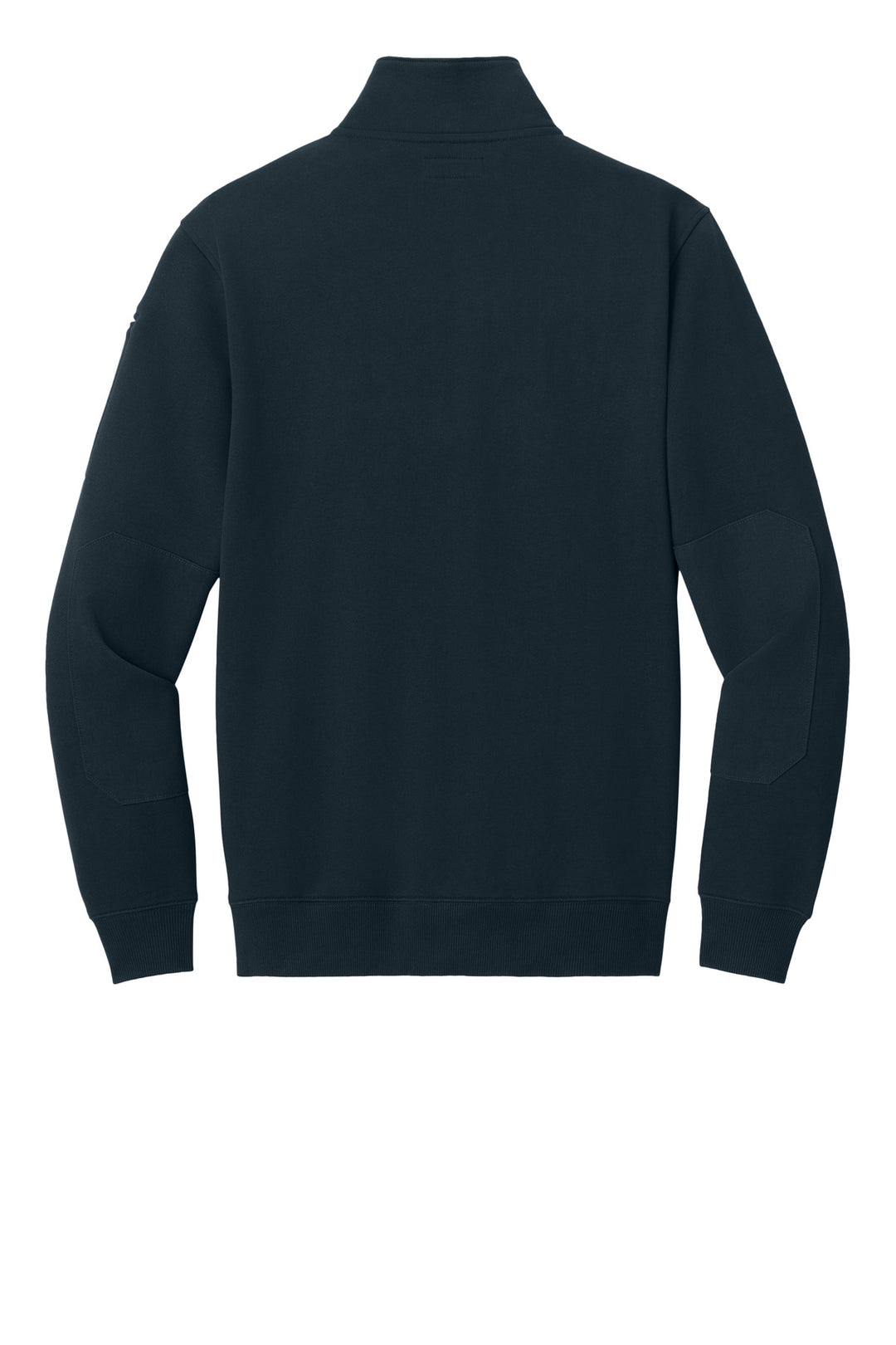 Rear View of NavyBlue CornerStone 12-Oz. Tough Fleece Job Shirt CSF635