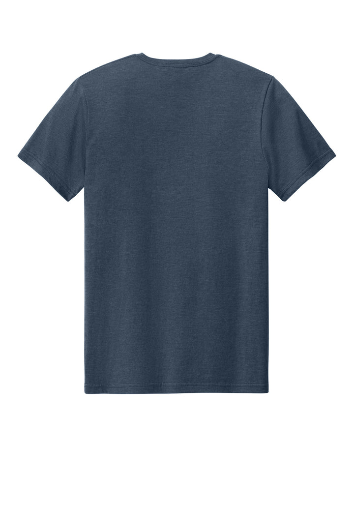 Rear View of NavyMist Gildan Softstyle CVC Tee 64000CVC