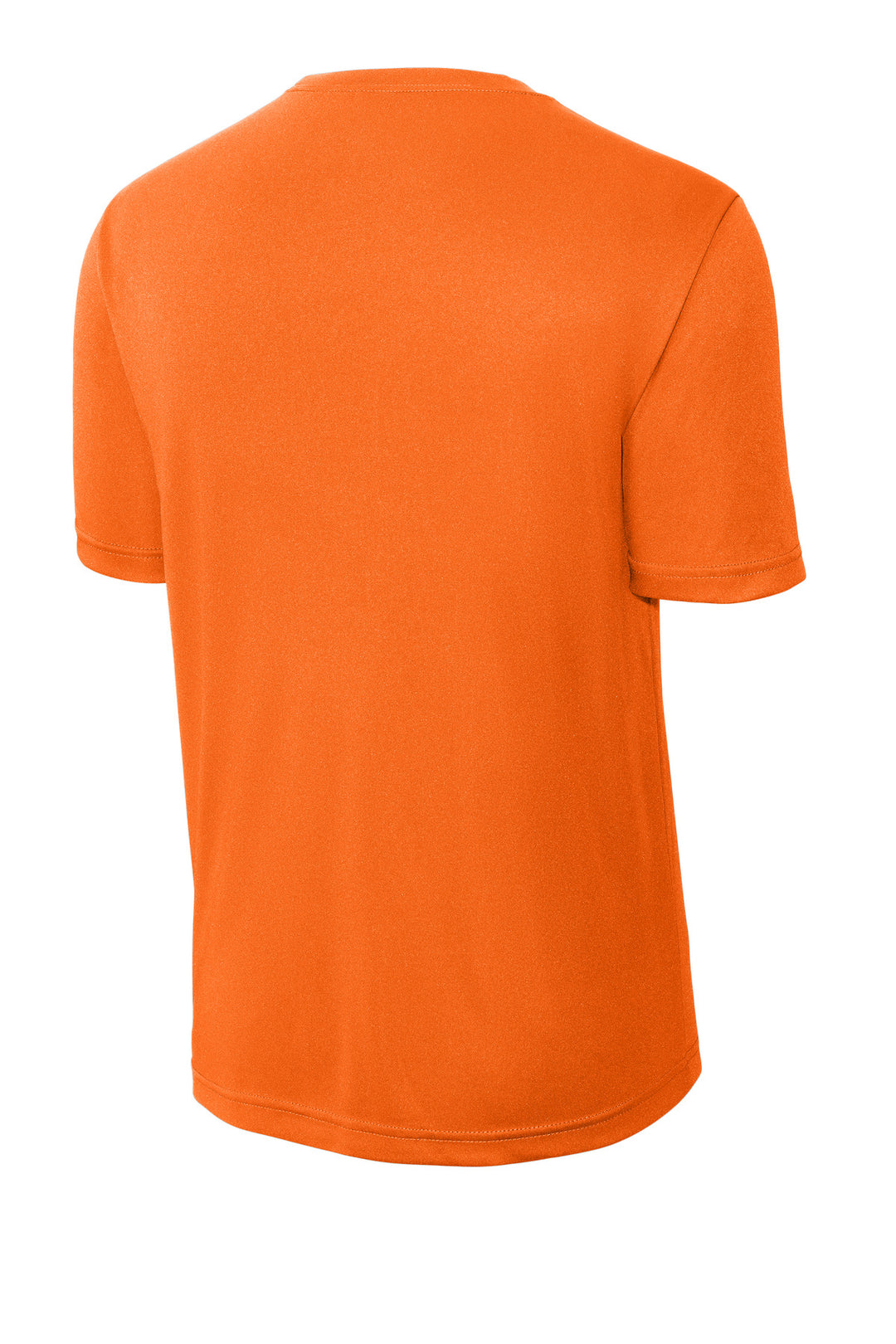 Rear View of Neon Orange Sport-Tek PosiCharge Competitor Tee. ST350