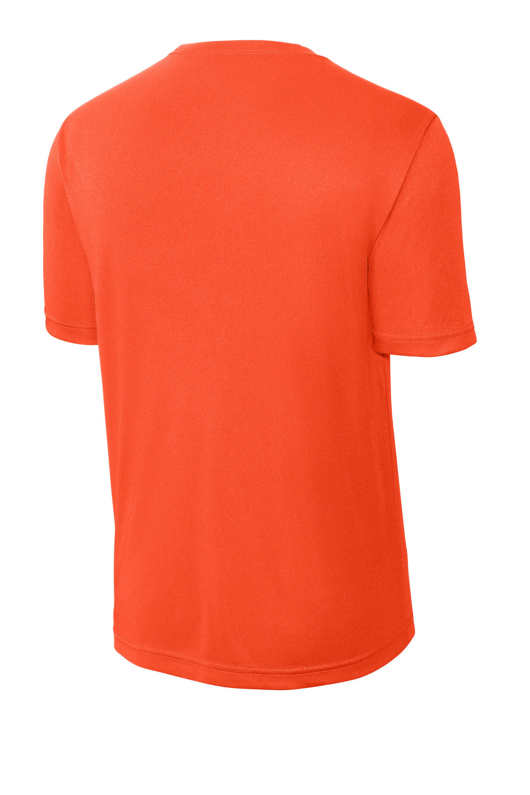 Rear View of Neon Orange Sport-Tek PosiCharge Competitor Tee. ST350