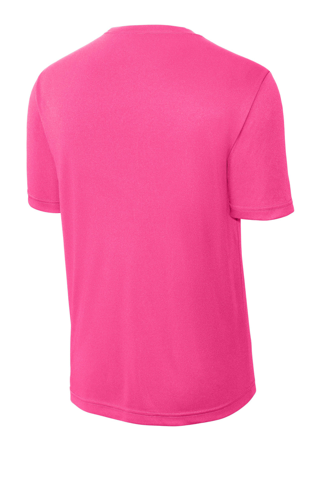 Rear View of Neon Pink Sport-Tek PosiCharge Competitor Tee. ST350