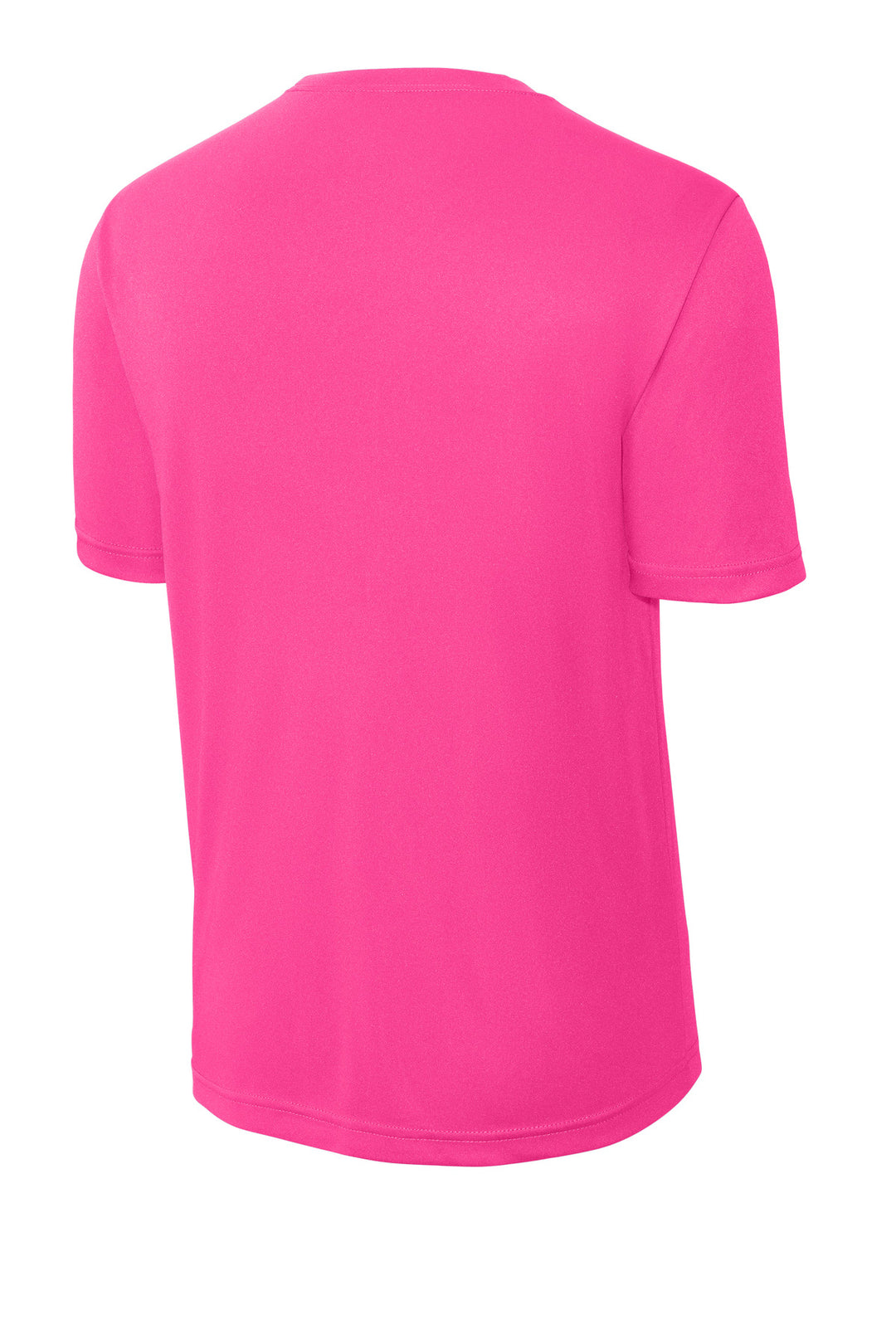 Rear View of Neon Pink Sport-Tek PosiCharge Competitor Tee. ST350